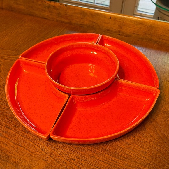 Vintage Other - Vintage Lazy Susan Insert Replacements California Pottery Lazy Susan Orange